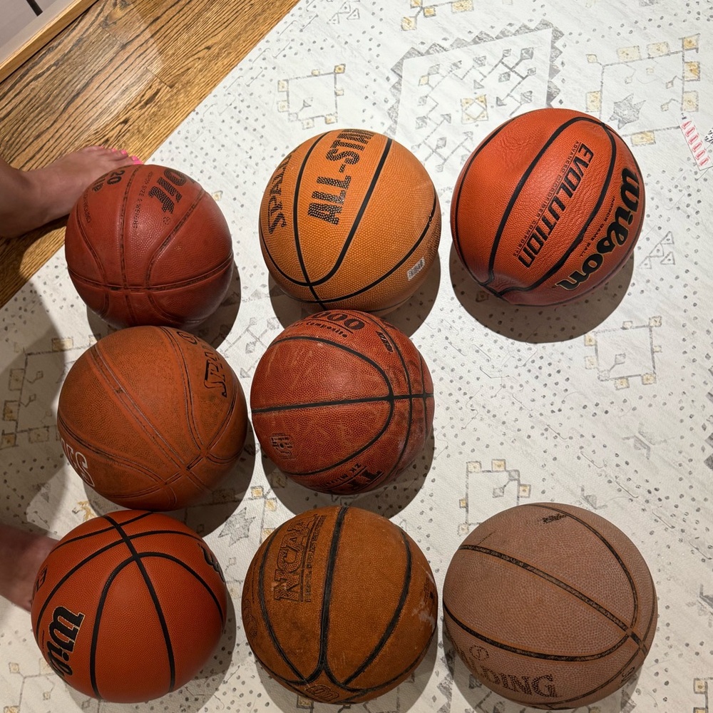 Basketballs for bball wall